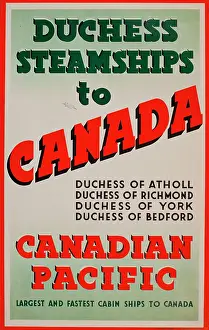 Atholl: Advertisement for Duchess Steamships to Canada