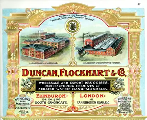 Chemists: Advert, Duncan, Flockhart & Co, Chemists, Edinburgh