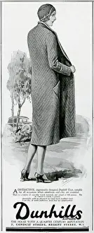 Dunhill: Advert for Dunhill women coats 1930