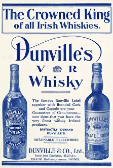 Distilleries: Advert for Dunville's Whisky, Belfast 1911