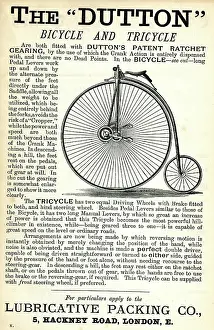 Farthing: Advertisement, The Dutton Bicycle and Tricycle