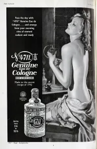 Flirtatious: Advert for Eau de Cologne
