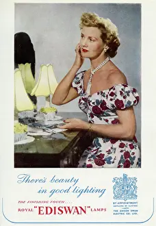 Ediswan: Advert for Ediswan lamps 1950