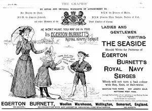 Wellington: Advertisement for Egerton Burnett's Serges