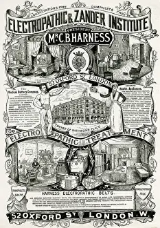 Cures: Advert for Electropathic & Zander Institute 1892