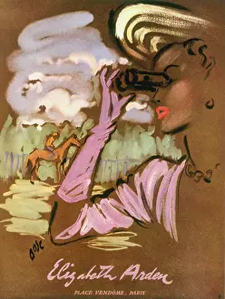 Lips: Advertisement for Elizabeth Arden, Paris