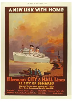 Benares: Advertisement for Ellerman Lines
