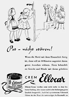 Creme: advertising, Ellocar vanishing creme, advert