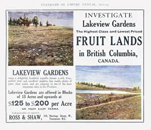 Encouraging: Advertisement encouraging settlement in Canada