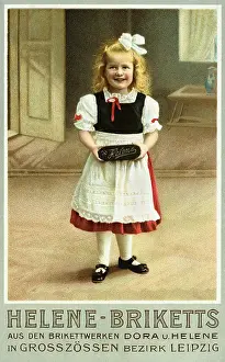 Briquet: advertising, energy, advertisement for coal briquets