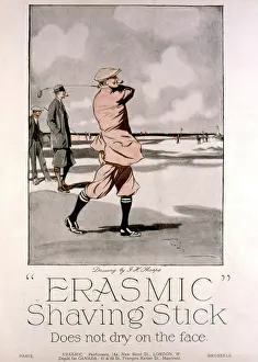 Golfing: Advertisement for Erasmic Shaving Stick