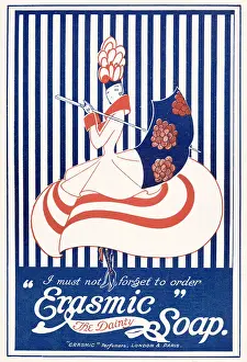 Stripey: Advert for Erasmic soap 1917