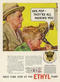 Leaded: ADVERT/ETHYL PETROL 1933