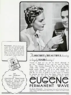 Charms: Advert for Eugene permanant hair 1938