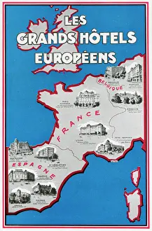 Corsica: Advertisement for European hotels 1929