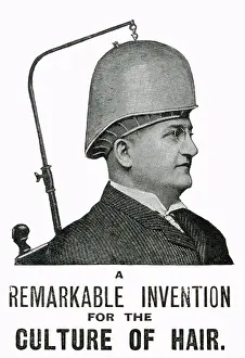 Baldness: Advert for Evans Vacuum Cap advertisement 1906