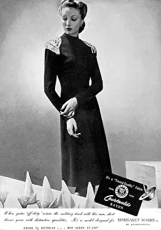 Rayon: Advertisement for an evening gown, 1939