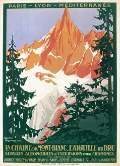 Excursions: Advertisement for excursions to Mont Blanc