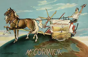 Horsepower: Advertisement of a farmer operating agricultural