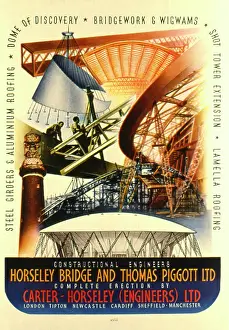 Aluminium: Advert for Festival of Britain constructional engineers
