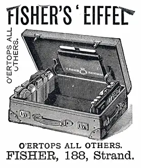 Fitted: Advertisement for Fisher's fitted dressing case