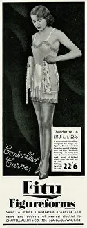 Fastener: Advert for Fitu corsets 1934