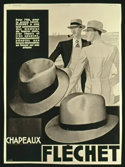 Trilby: Advertisement for Flechet hats