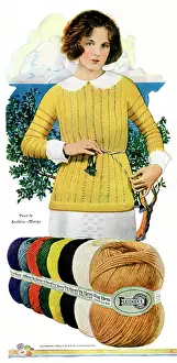 Jumper: Advert, Fleisher Knitting Wool