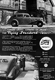 Typically: Advertisement for the Flying Standard Twenty car