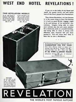 Chromium: Advert fo Revelation suitcases 1937