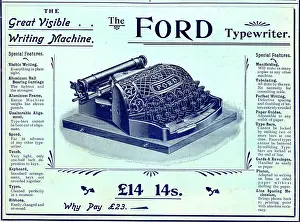 Typewriter: Advert for The Ford Typewriter