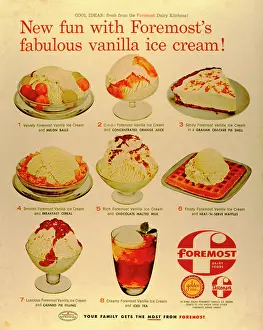 Housekeeping: Advertisement for Foremost ice cream