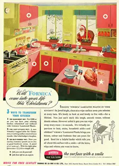 Décor: Advert, Formica Kitchen, Christmas 1953