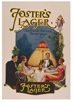 Beverage: Advertisement for Foster's Lager
