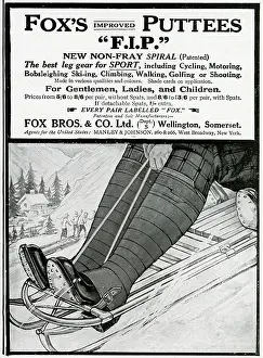 Puttees: Advert for Fox's Puttees 1914