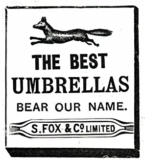 Introduction: An advertisement for Fox's umbrellas