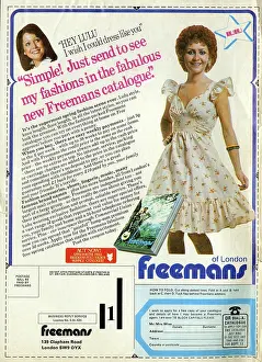 Clapham: Advertisement, Freemans catalogue, featuring Lulu