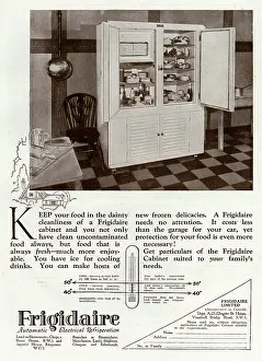 Cooler: Advert for Frigidaire electrical refrigerator 1928