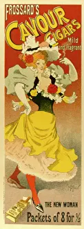 Confident: Advertisement for Frossard's Cavour cigars