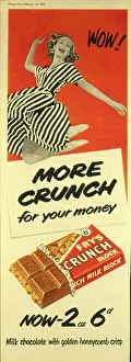 Honeycomb: Advertisement for Fry's Crunch Block chocolate bar