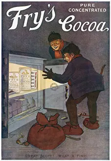 Delighted: Advert for Fry's Pure Concentrated Cocoa 1908