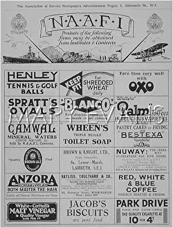 Naafi: ADVERT/FULL PAGE 1933