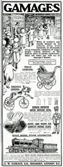 Gamages: Advert for Gamages toys 1913
