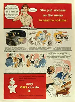 Advertisement for gas cooking
