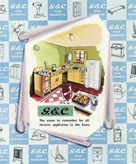Fridge: Advertisement for GEC electric appliances