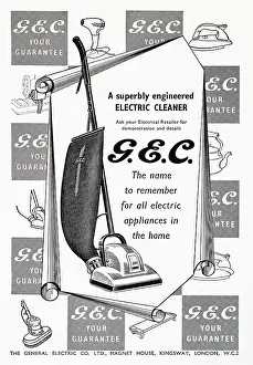 Item: Advert for GEC electric cleaner 1951