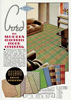 Flooring: Advert for Geebro floor covering 1939