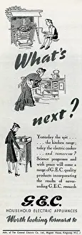 Cookers: Advert for The General Electric Company 1942