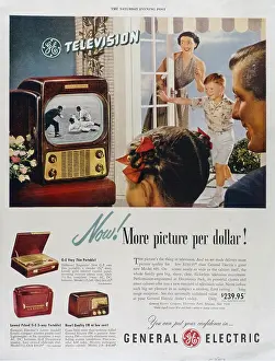 Radios: Advertisement for General Electric television