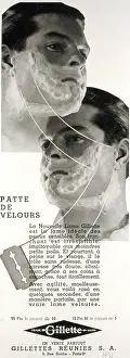 Razor: Advertisement for Gillette razor blades